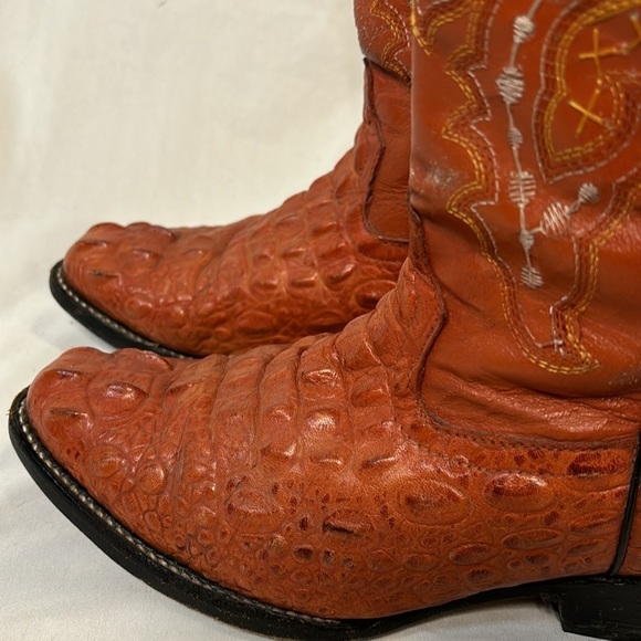 Crocodile Boots Men 6.5 Western Brown - Picture 3 of 8